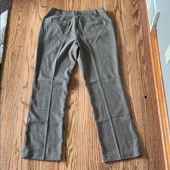 Brown houndstooth plaid pants - Picture 2 of 2